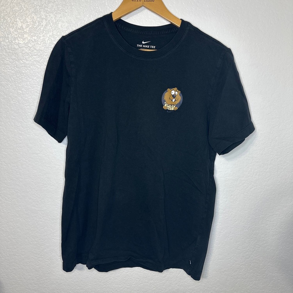 Nike SB Graphic T Shirt Beaver Black Shirt Size Medium Mens